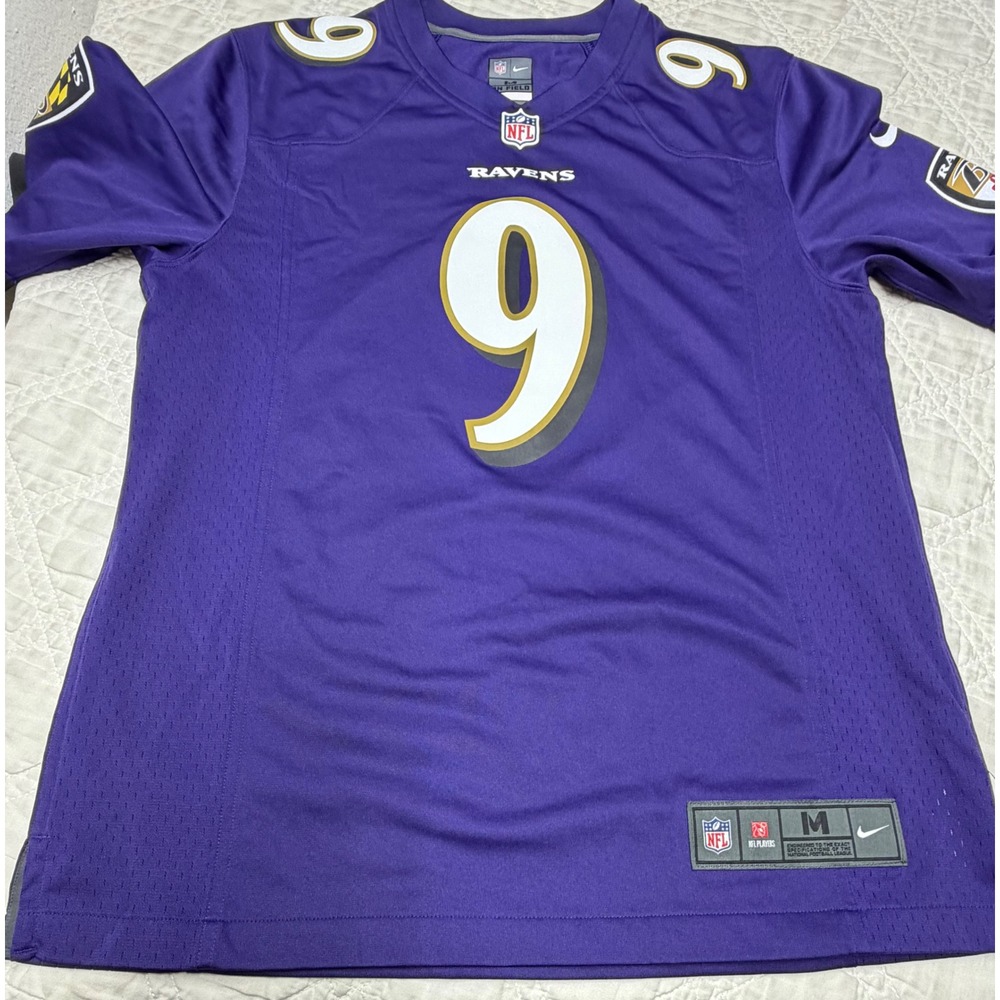 Nike Baltimore Ravens Football Jersey Mens M Purple Justin Tucker On Field